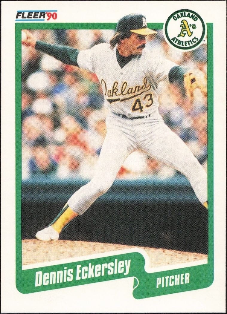 1990 Fleer Dennis Eckersley #6 trading card