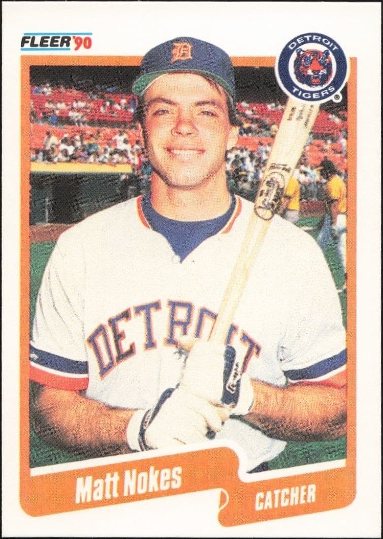 1990 Fleer Matt Nokes #611 trading card