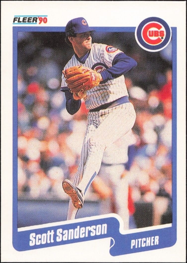 1990 Fleer Scott Sanderson #41 trading card