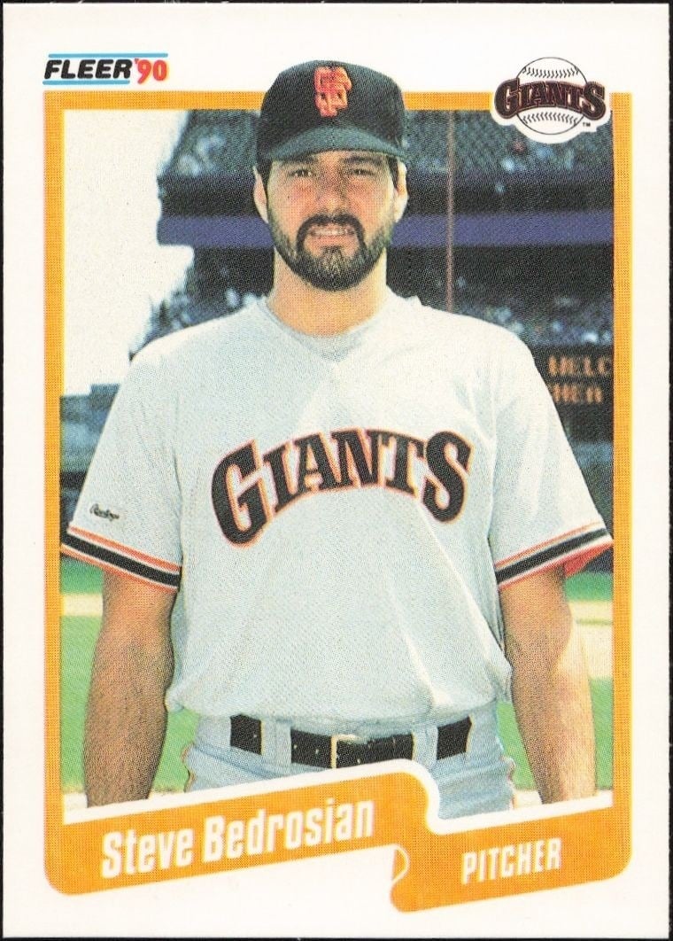 1990 Fleer Steve Bedrosian #50 trading card
