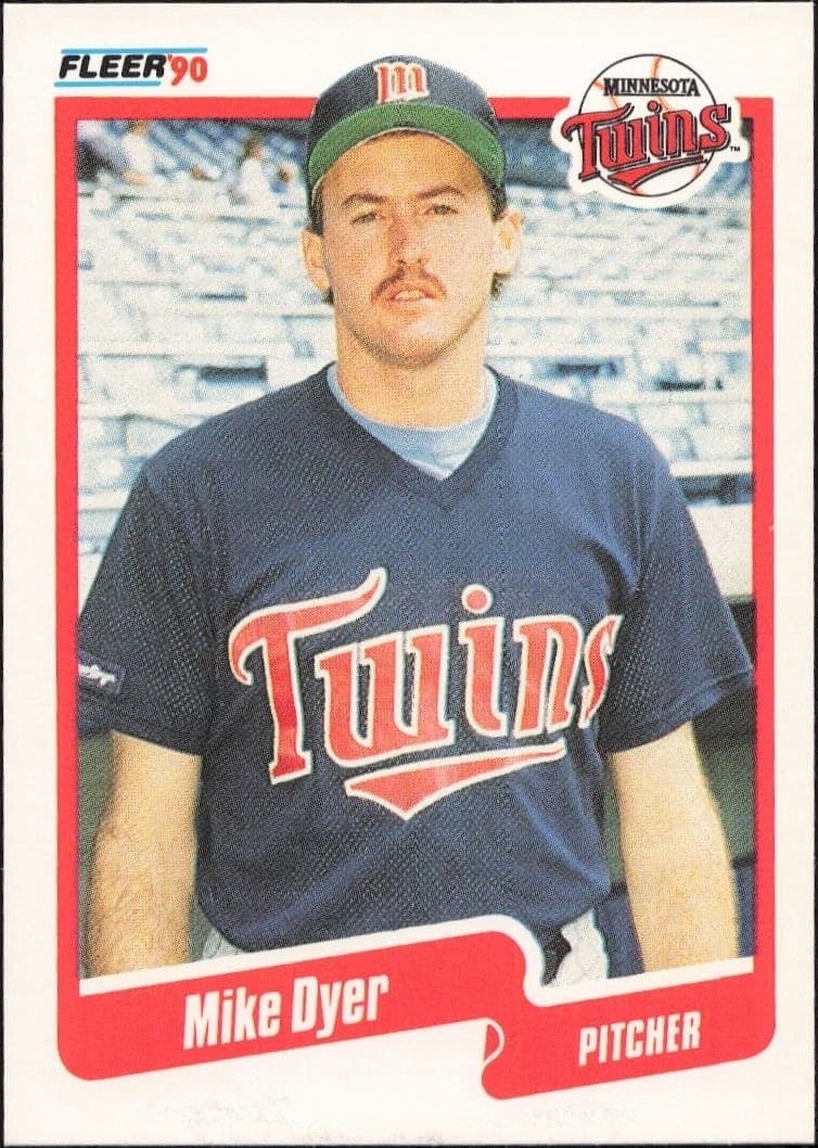 1990 Fleer Mike Dyer #372 trading card