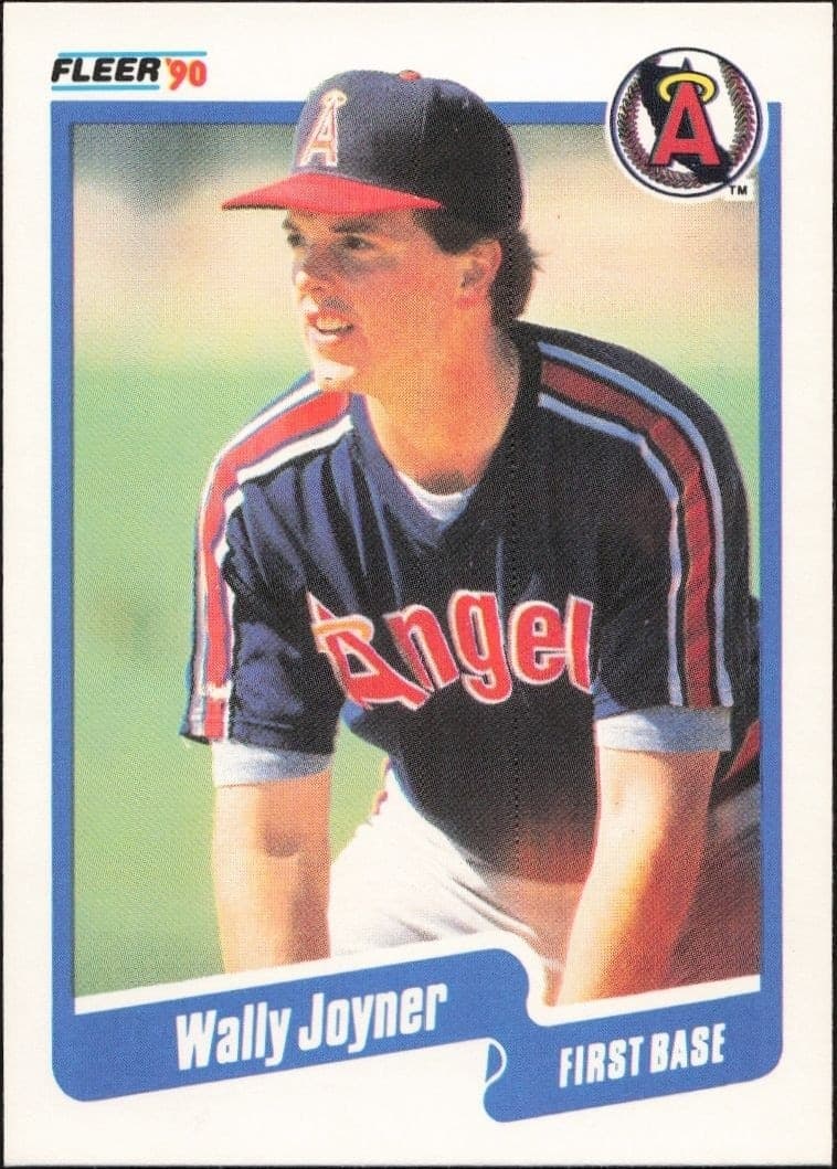 1990 Fleer Wally Joyner #136 trading card