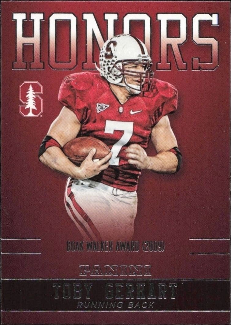 2015 Panini Stanford Cardinal Team Collection Toby Gerhart #TG-STA trading card
