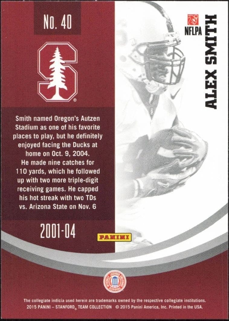 Alex Smith - Back