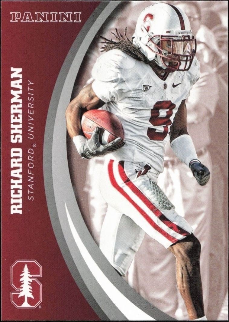 2015 Panini Stanford Cardinal Team Collection Richard Sherman #34 trading card