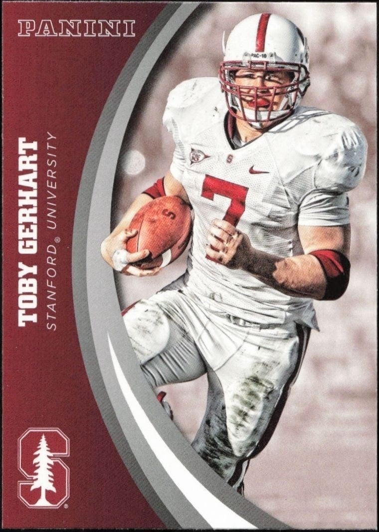 2015 Panini Stanford Cardinal Team Collection Toby Gerhart #41 trading card