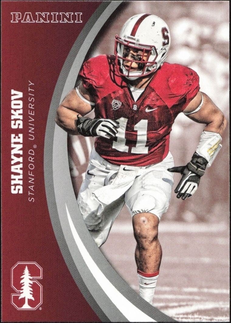 2015 Panini Stanford Cardinal Team Collection Shayne Skov #37 trading card