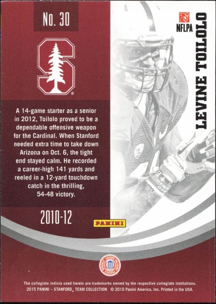 Levine Toilolo - Back