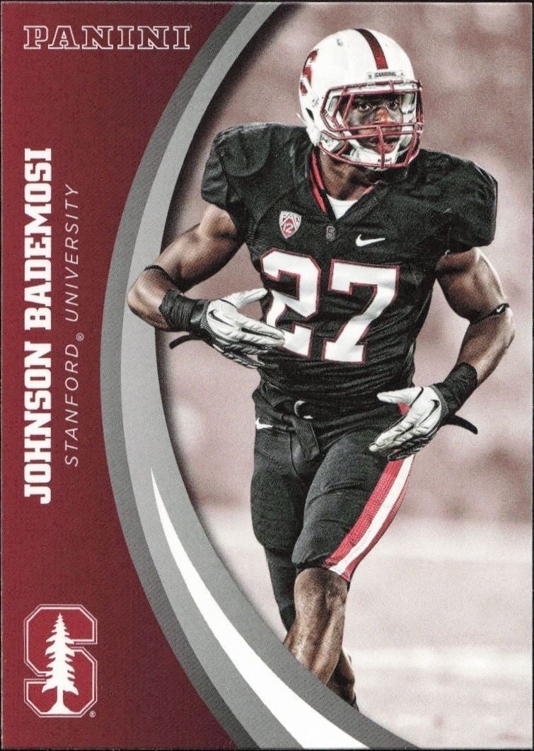 2015 Panini Stanford Cardinal Team Collection Johnson Bademosi #24 trading card
