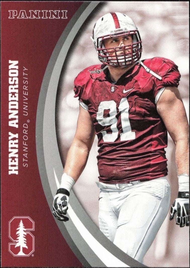 2015 Panini Stanford Cardinal Team Collection Henry Anderson #18 trading card