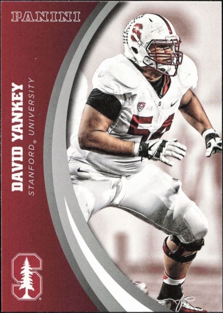 2015 Panini Stanford Cardinal Team Collection David Yankey #12 trading card