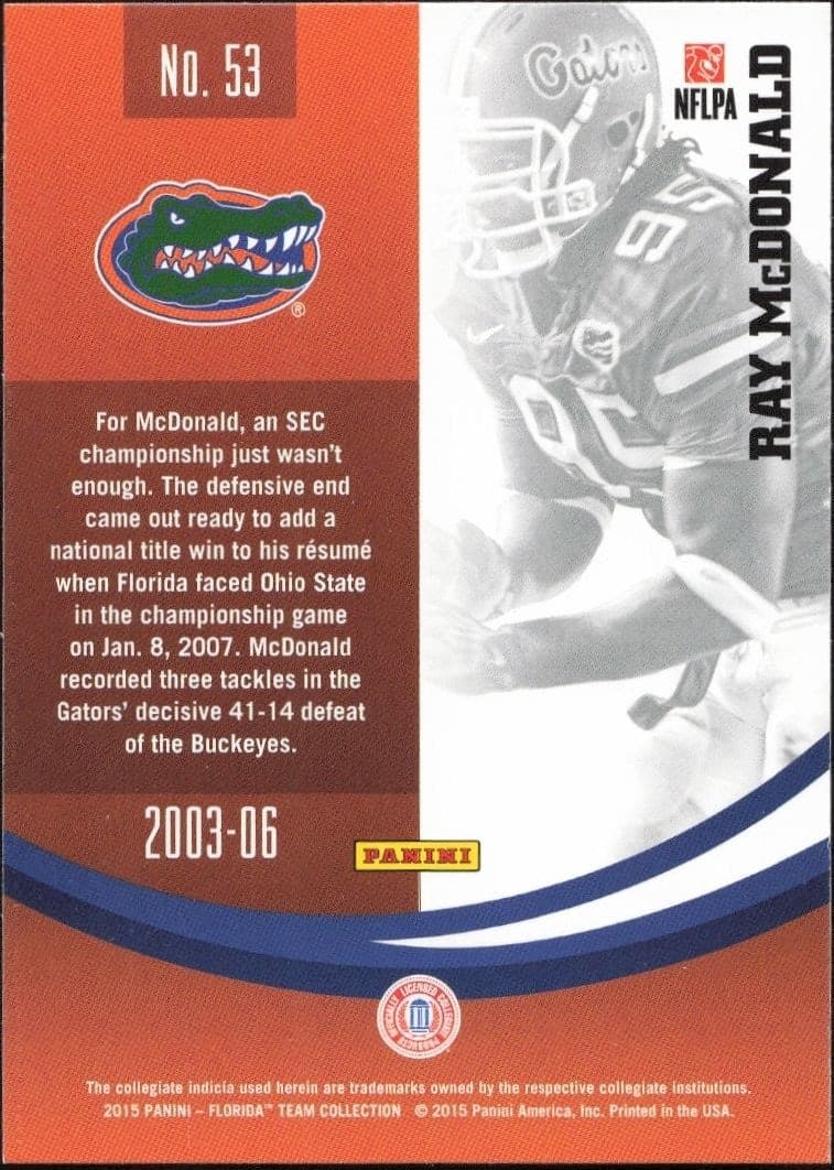 Ray McDonald - Back