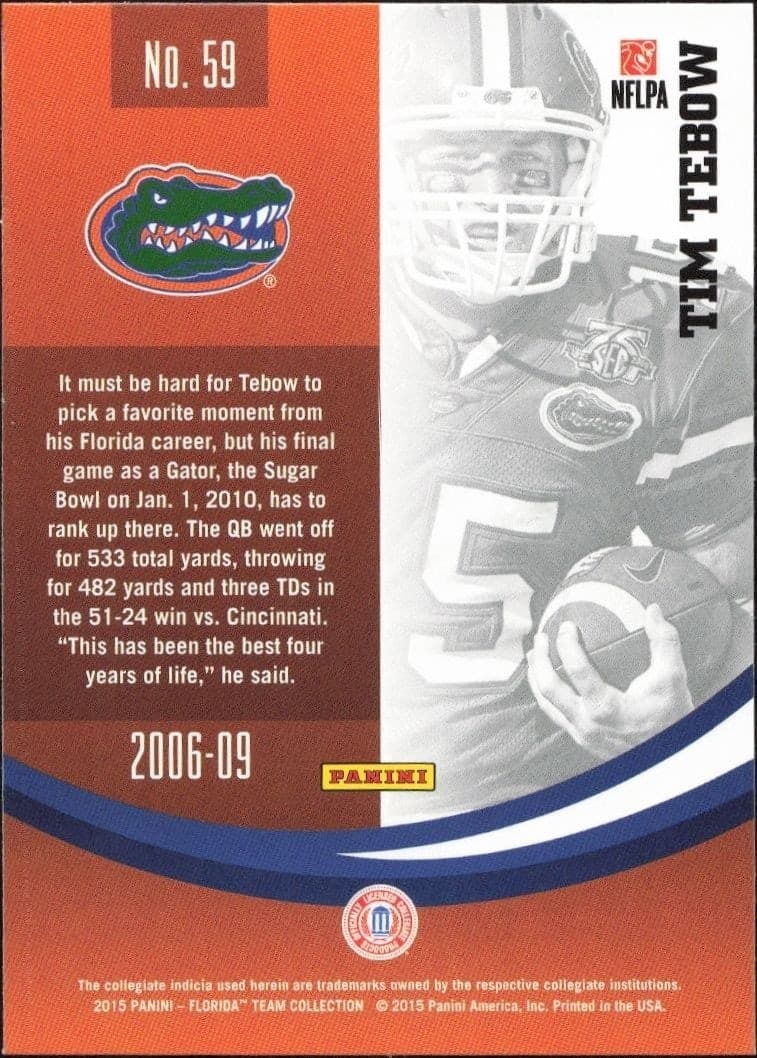 Tim Tebow - Back