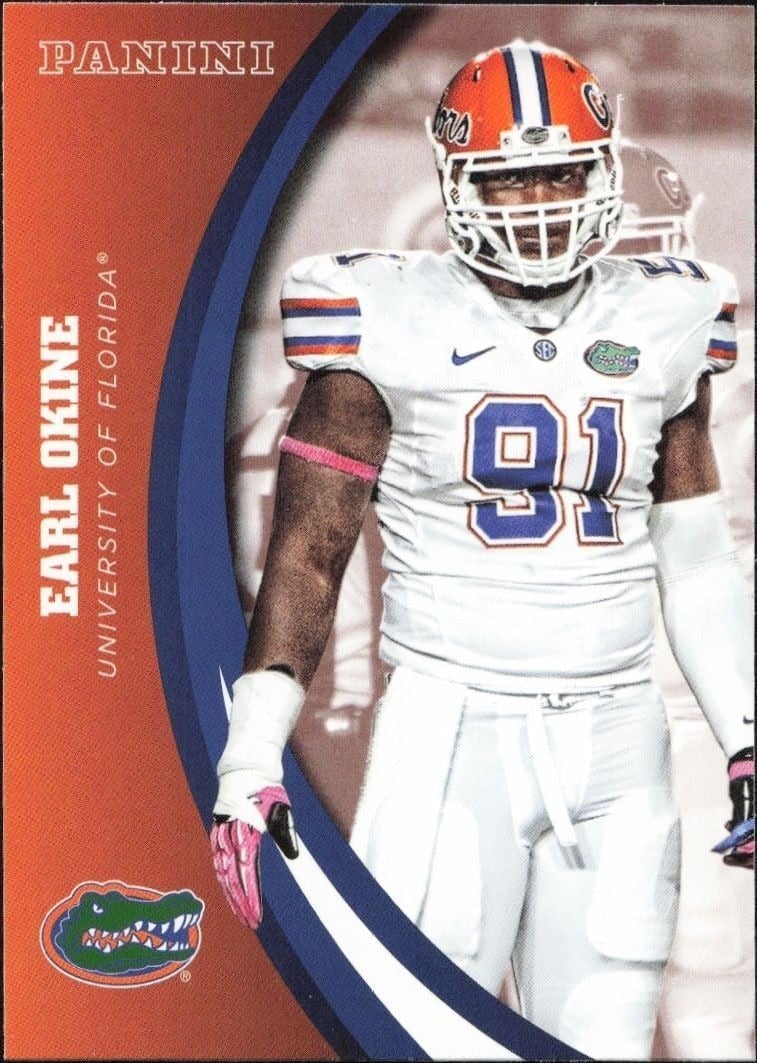 2015 Panini Florida Team Collection Earl Okine #16 trading card
