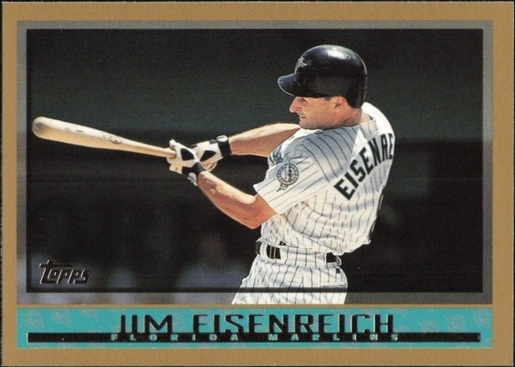 Jim Eisenreich 1998 Topps #67 Baseball Trading Card - Front 1998 Topps Jim Eisenreich #67 baseball trading card front