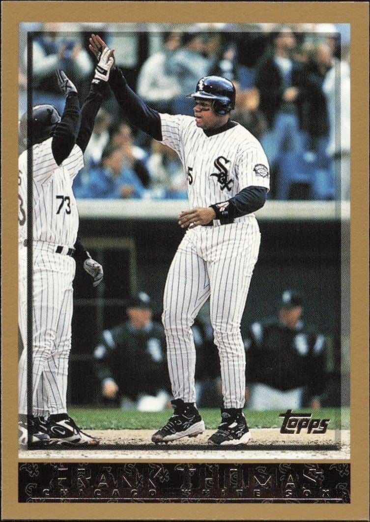 Frank Thomas 1998 Topps #20 Baseball Trading Card - Front 1998 Topps Frank Thomas #20 baseball trading card front