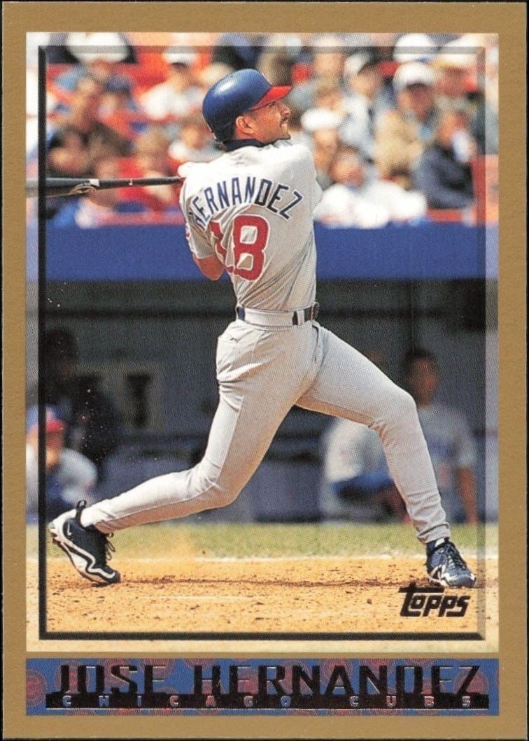 Jose Hernandez 1998 Topps #234 Baseball Trading Card - Front 1998 Topps Jose Hernandez #234 baseball trading card front