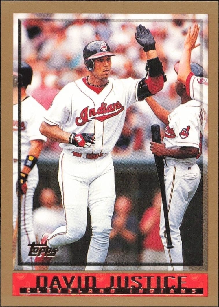 1998 Topps David Justice #336 trading card