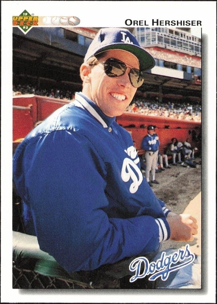 1992 Upper-Deck Orel Hershiser #261 trading card
