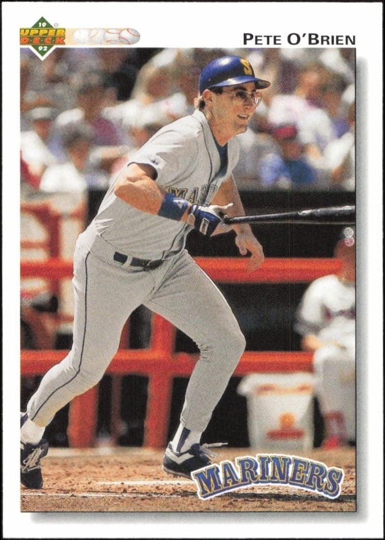1992 Upper-Deck Pete O'Brien #388 trading card