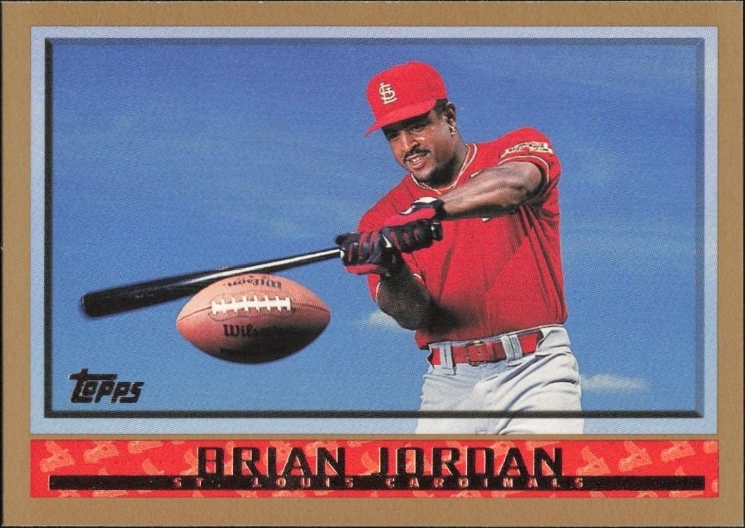 1998 Topps Brian Jordan #287 trading card