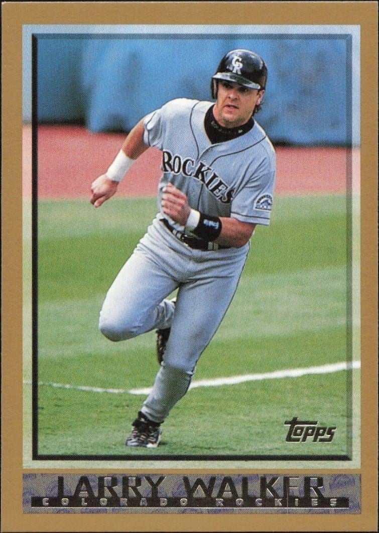 1998 Topps Larry Walker #2 trading card