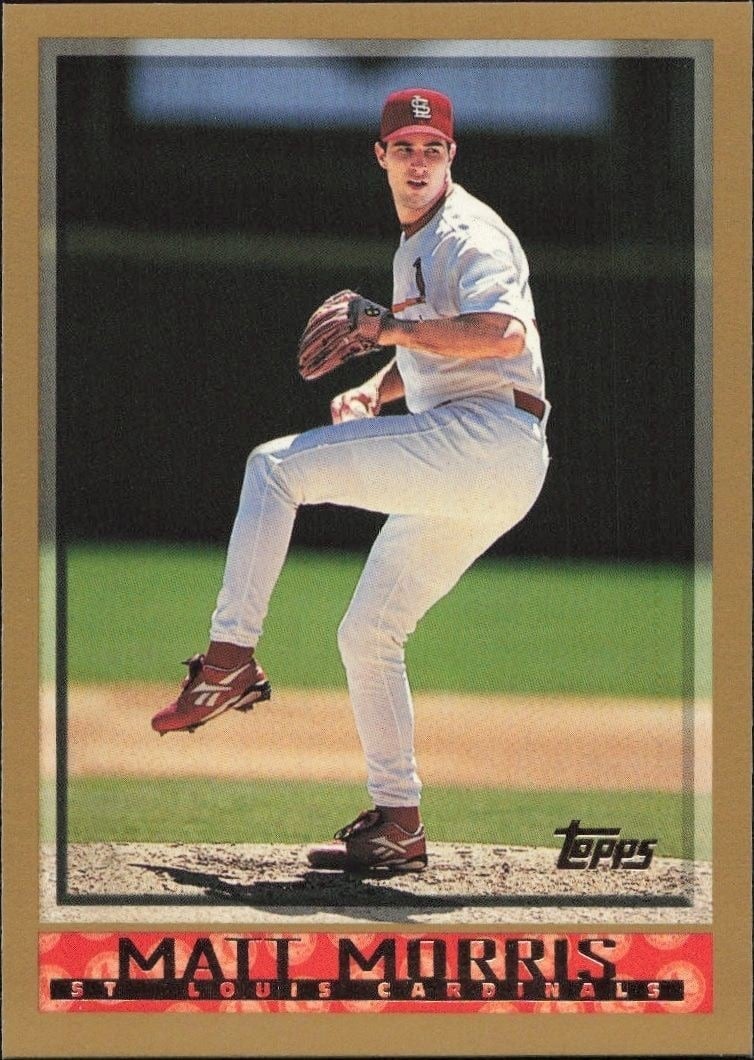 1998 Topps Matt Morris #128 trading card