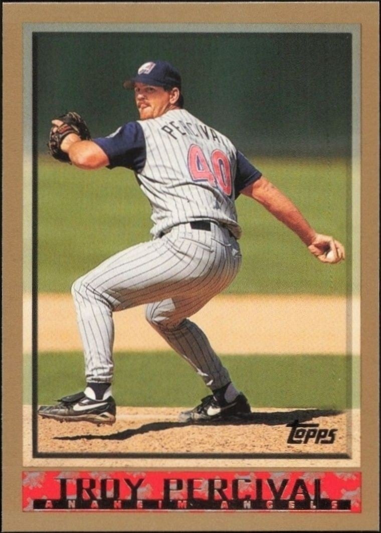 1998 Topps Troy Percival #308 trading card