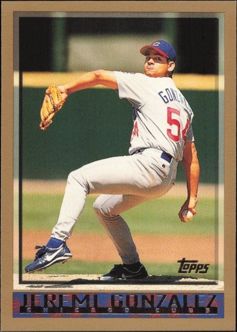 1998 Topps Jeremi Gonzalez #393 trading card