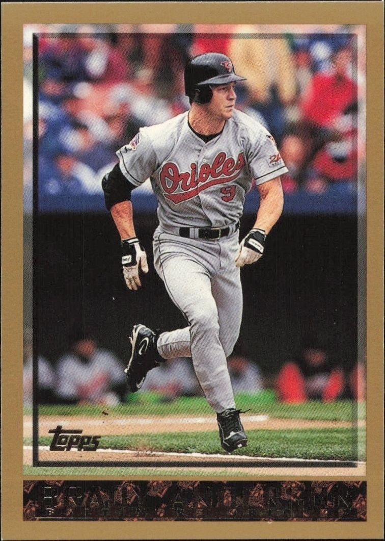 1998 Topps Brady Anderson #91 trading card