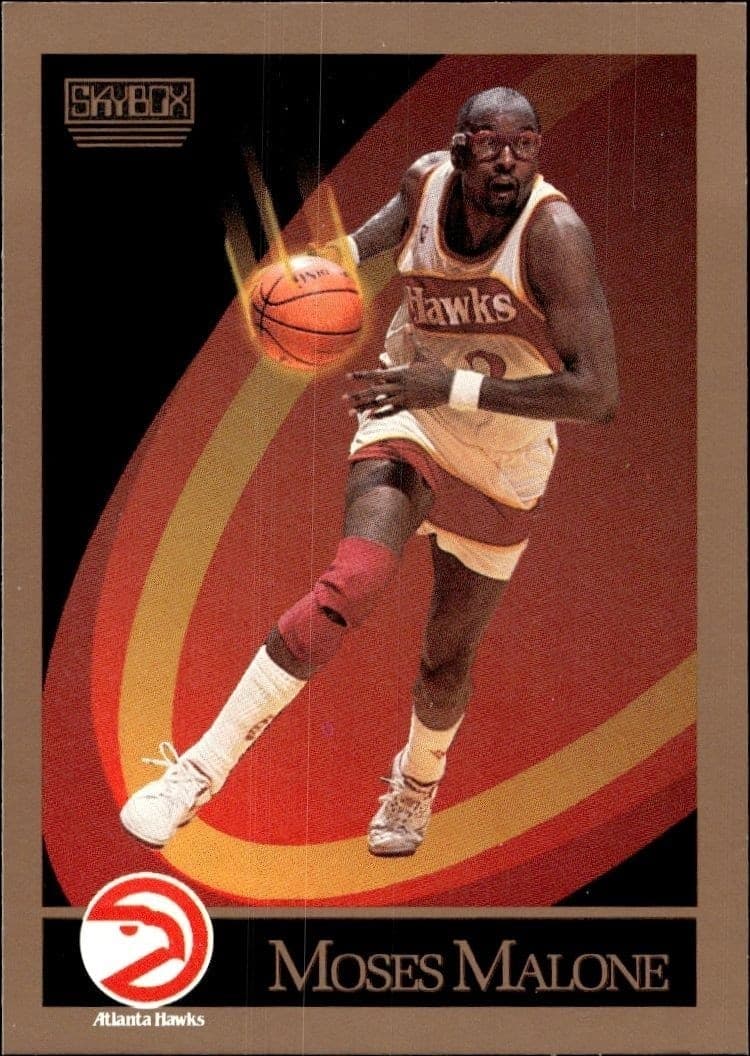 1990-91 Skybox Moses Malone #6 trading card