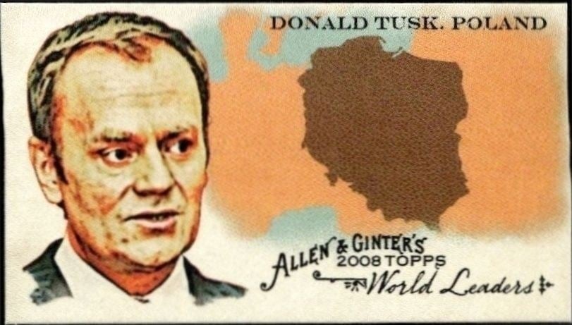 2008 Topps Allen & Ginter Donald Tusk, Poland #WL36 trading card