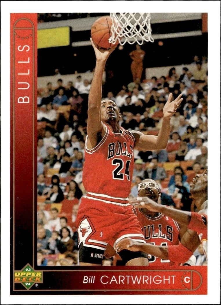 Bill Cartwright 1993-94 Upper Deck Collector's Choice #155 Basketball Trading Card - Front 1993-94 Upper Deck Collector's Choice Bill Cartwright #155 basketball trading card front