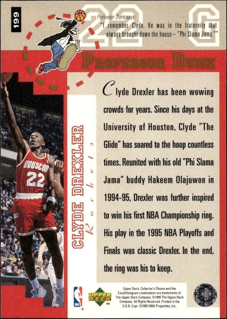 Clyde Drexler - Back