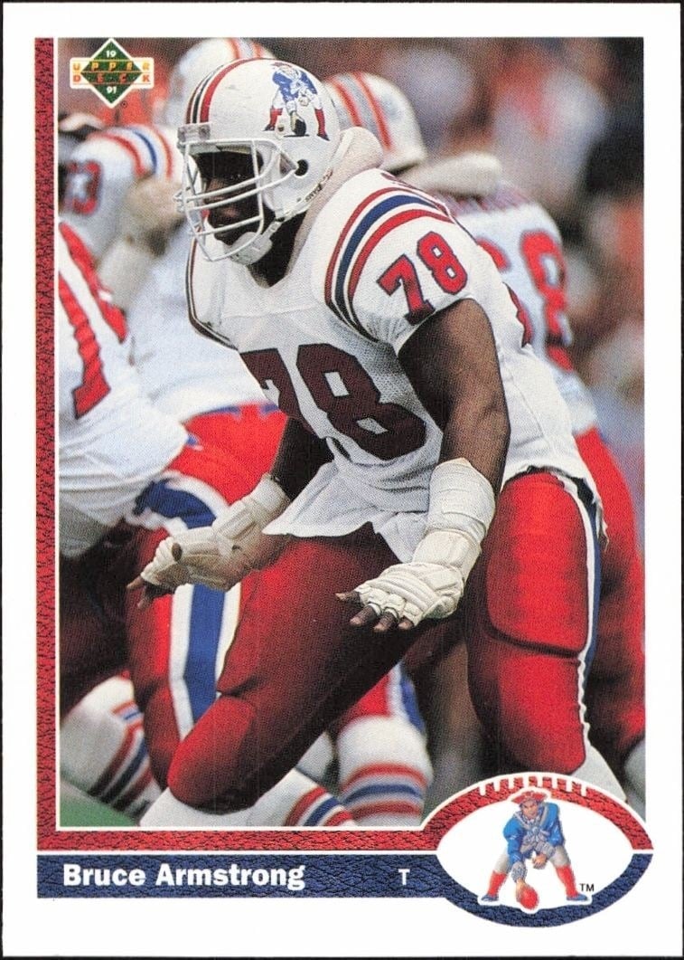 1991 Upper-Deck Bruce Armstrong #371 trading card