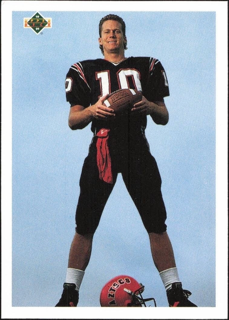 Checklist 1991 Upper Deck #1 Football Trading Card - Front 1991 Upper Deck Checklist #1 football trading card front