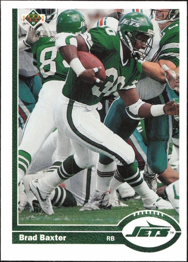 1991 Upper-Deck Brad Baxter #329 trading card