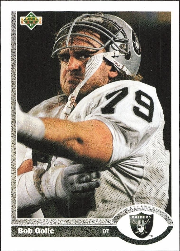 1991 Upper-Deck Bob Golic #275 trading card
