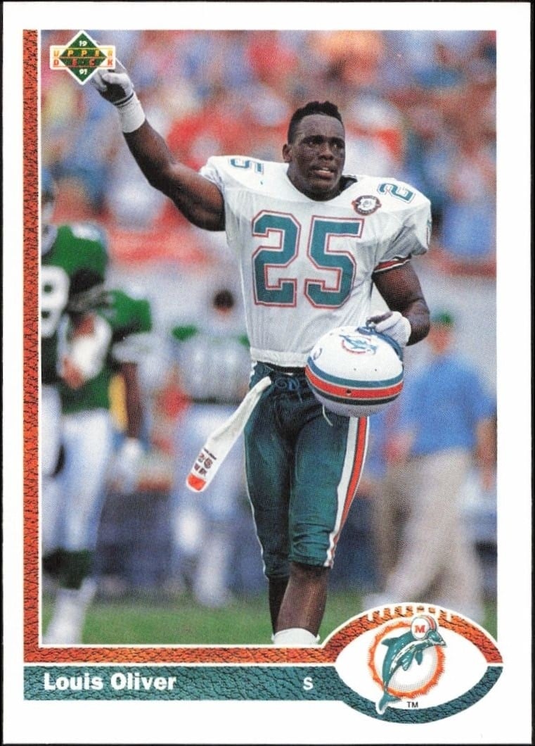 1991 Upper-Deck Louis Oliver #331 trading card