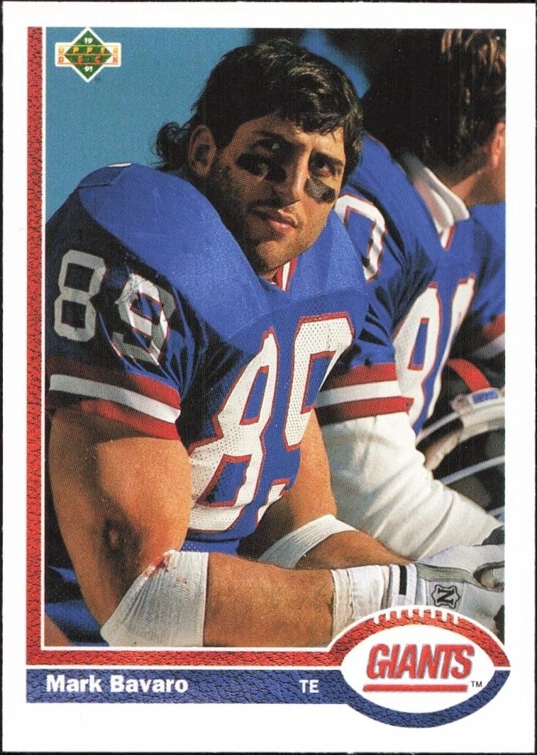 1991 Upper-Deck Mark Bavaro #286 trading card