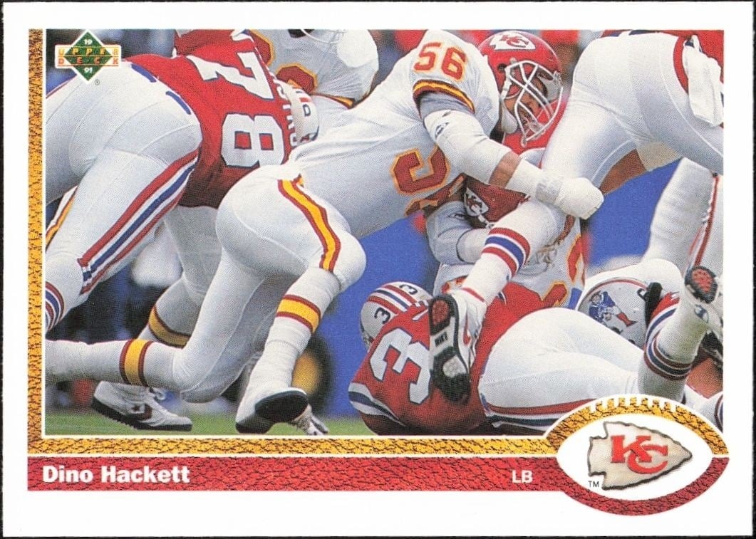 1991 Upper-Deck Dino Hackett #298 trading card