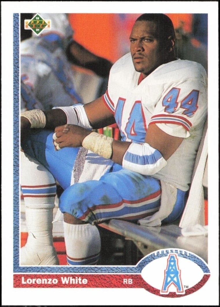 1991 Upper-Deck Lorenzo White #297 trading card