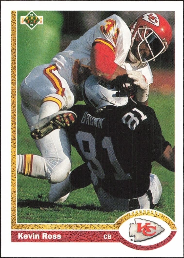 1991 Upper-Deck Kevin Ross #296 trading card