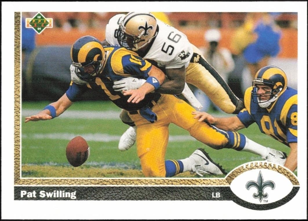 1991 Upper-Deck Pat Swilling #246 trading card