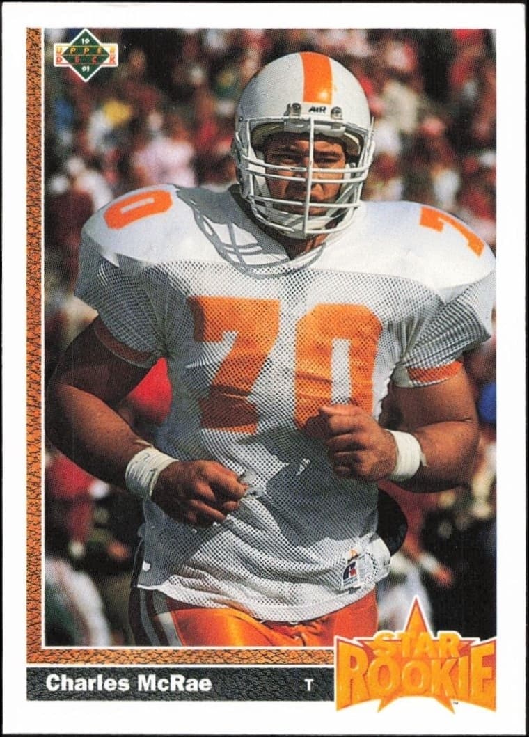 1991 Upper-Deck Charles McRae #6 trading card