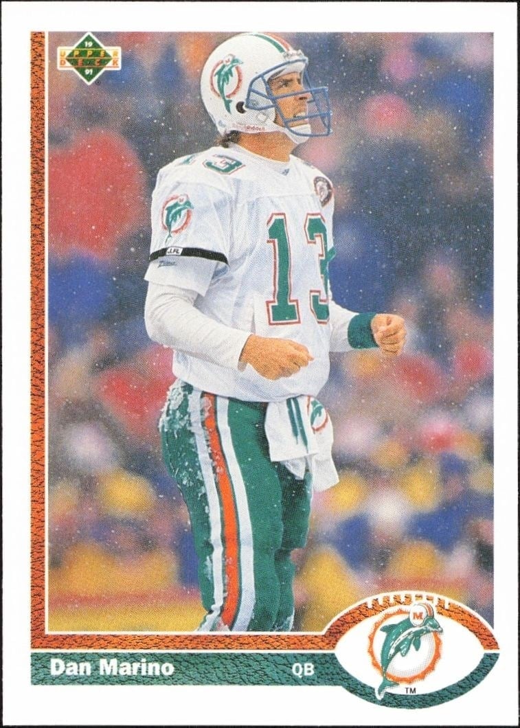 1991 Upper-Deck Dan Marino #255 trading card