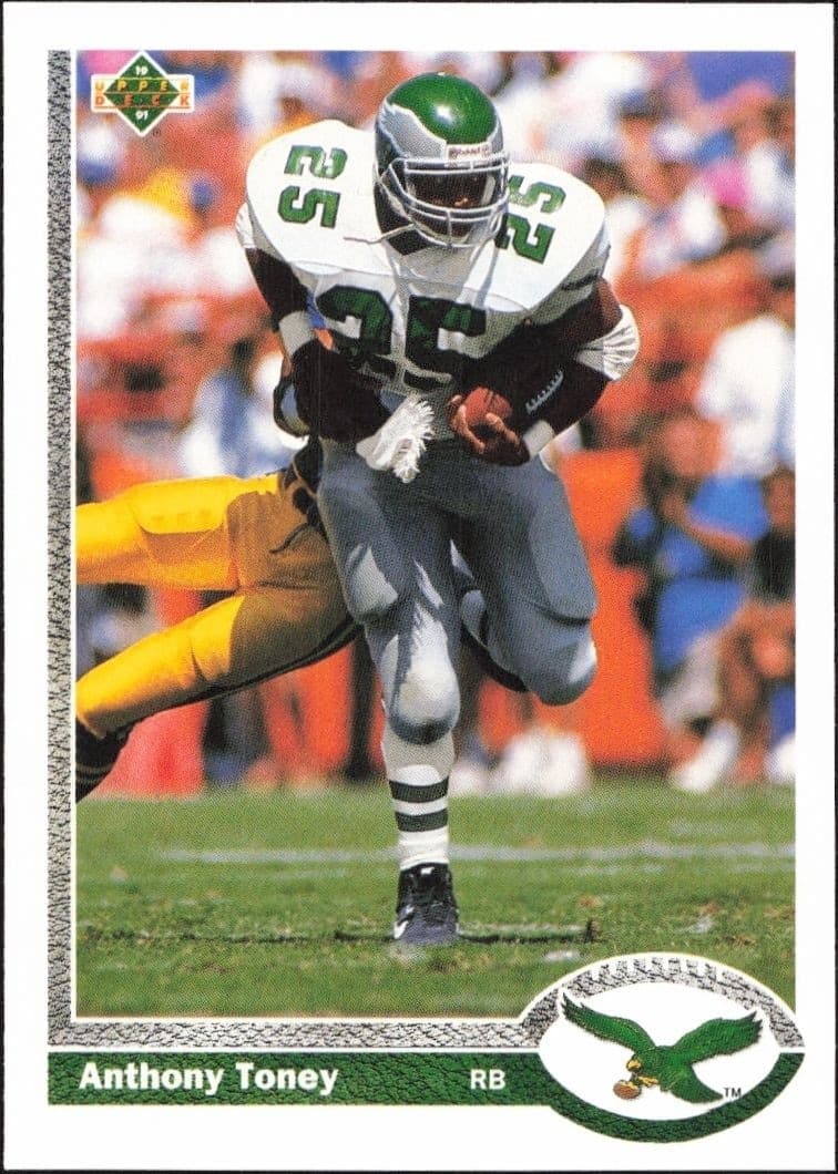 1991 Upper-Deck Anthony Toney #252 trading card