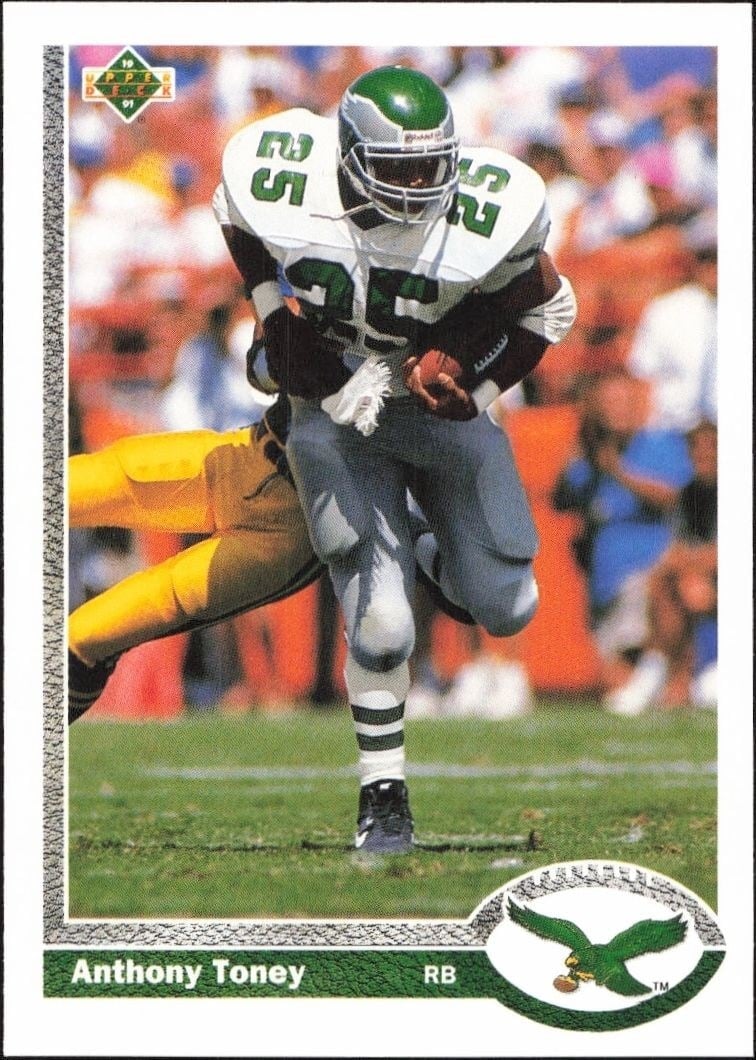 1991 Upper-Deck Anthony Toney #252 trading card
