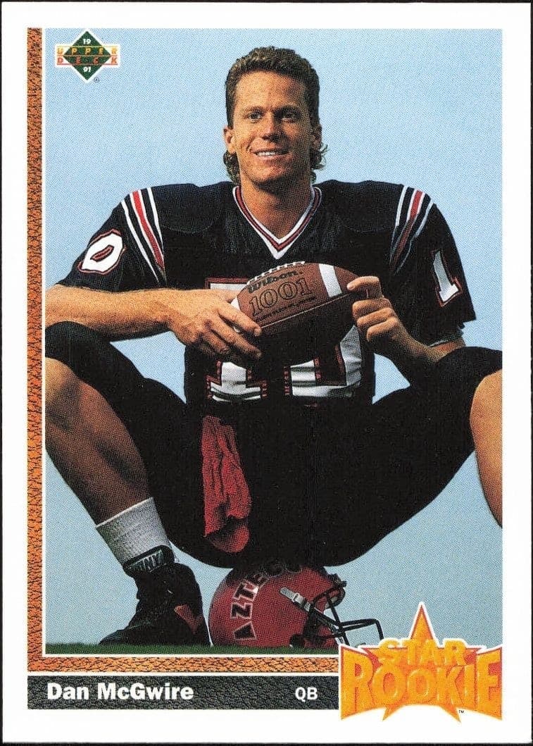 1991 Upper-Deck Dan McGwire #7 trading card