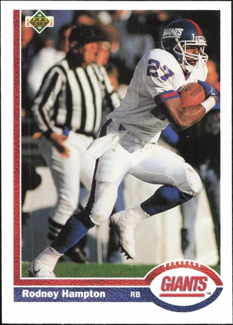 1991 Upper-Deck Rodney Hampton #269 trading card